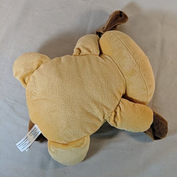 Gitzy Plush Dog Stuffed Toy Animal 12" Flat Tan Brown Puppy - Picture 9 of 11